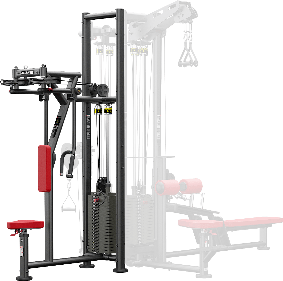 ATLANTIS P156 Pec & Rear Delt Fly Machine - Gym Strength Training Equipment for Chest & Shoulder Workouts - Perfect for Home & Commercial Fitness Centers