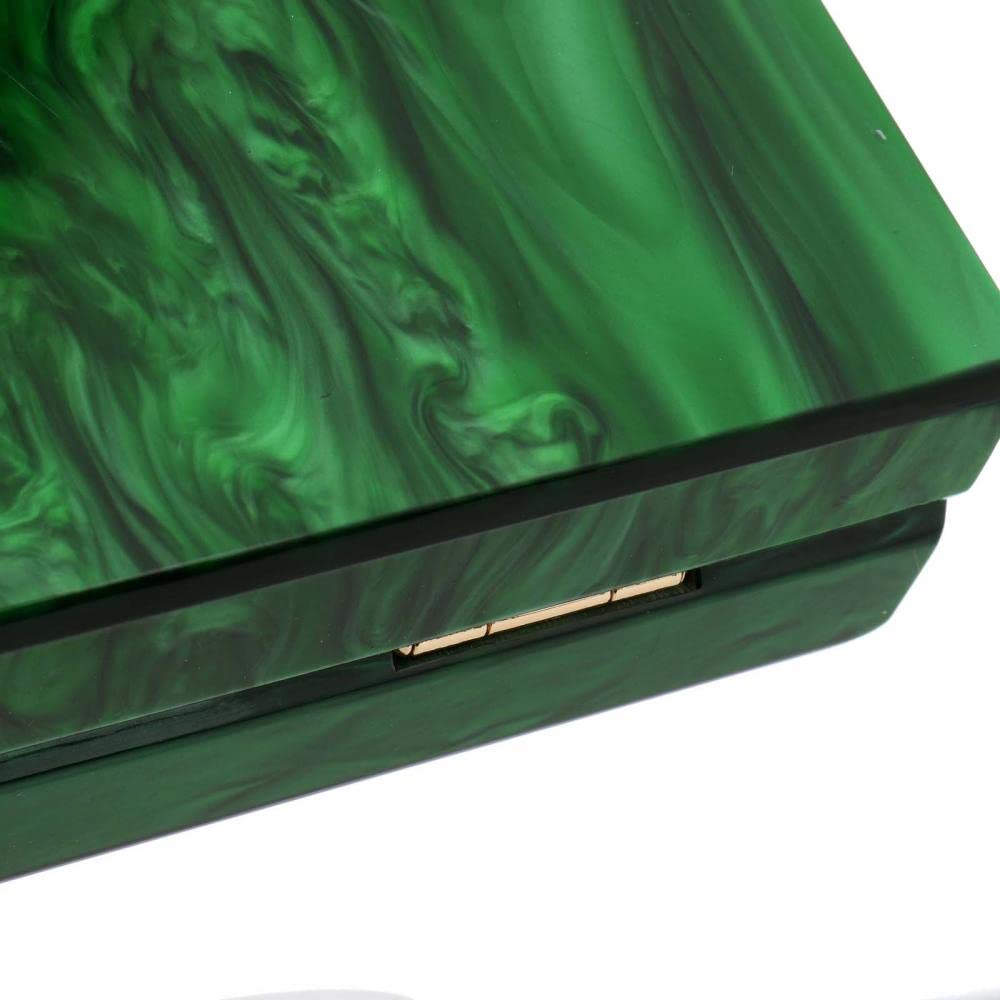 Elegant Marble Acrylic Evening Clutch Purse for Women - Pearl Chain Crossbody Handbag for Wedding, Prom, Party & Formal Events | Stylish Accessory for Date Night, Cocktail Parties & Special Occasions