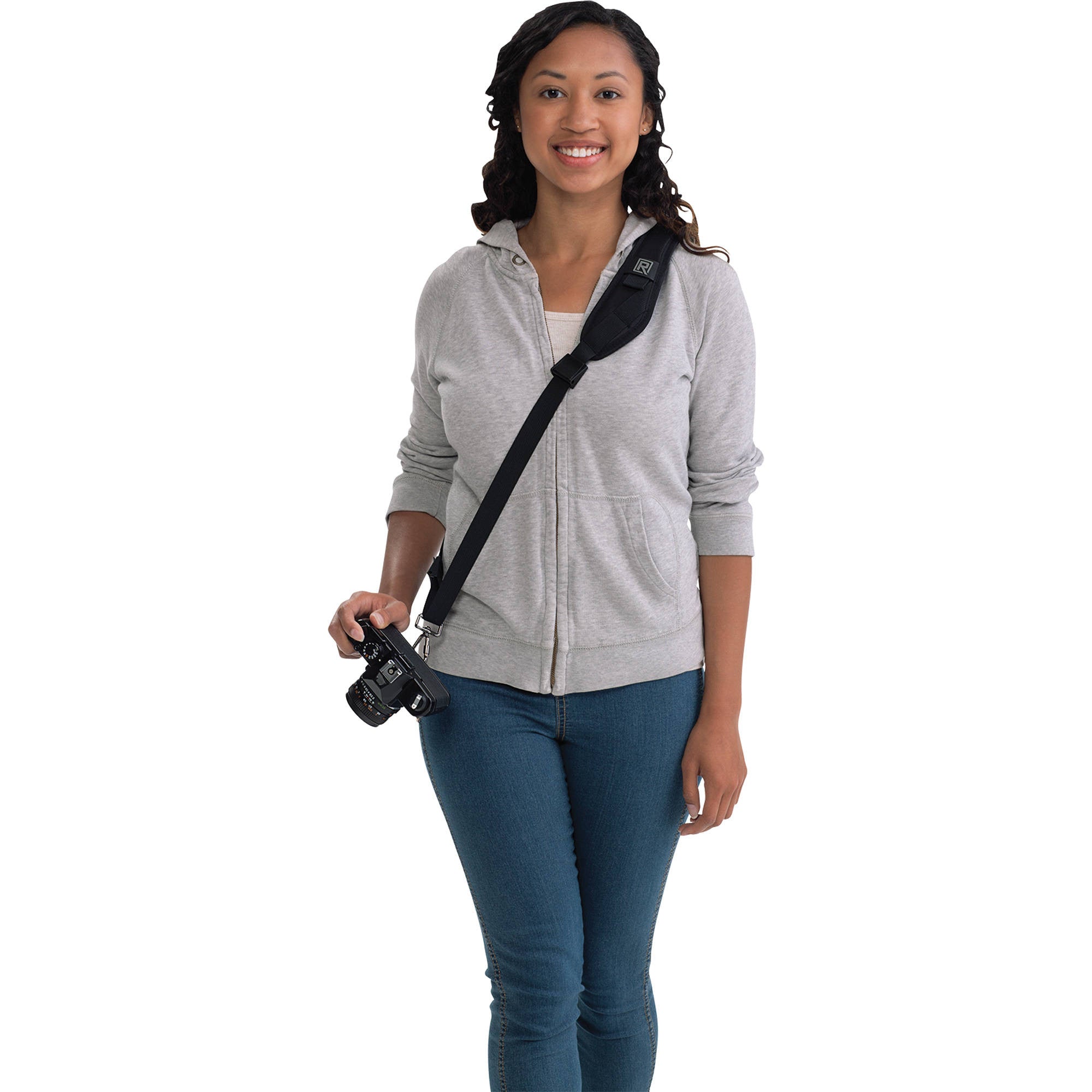 Black Rapid Kick Adjustable Camera Strap for Women - Comfortable & Secure DSLR/SLR Neck Strap - Perfect for Travel, Photography & Outdoor Shooting