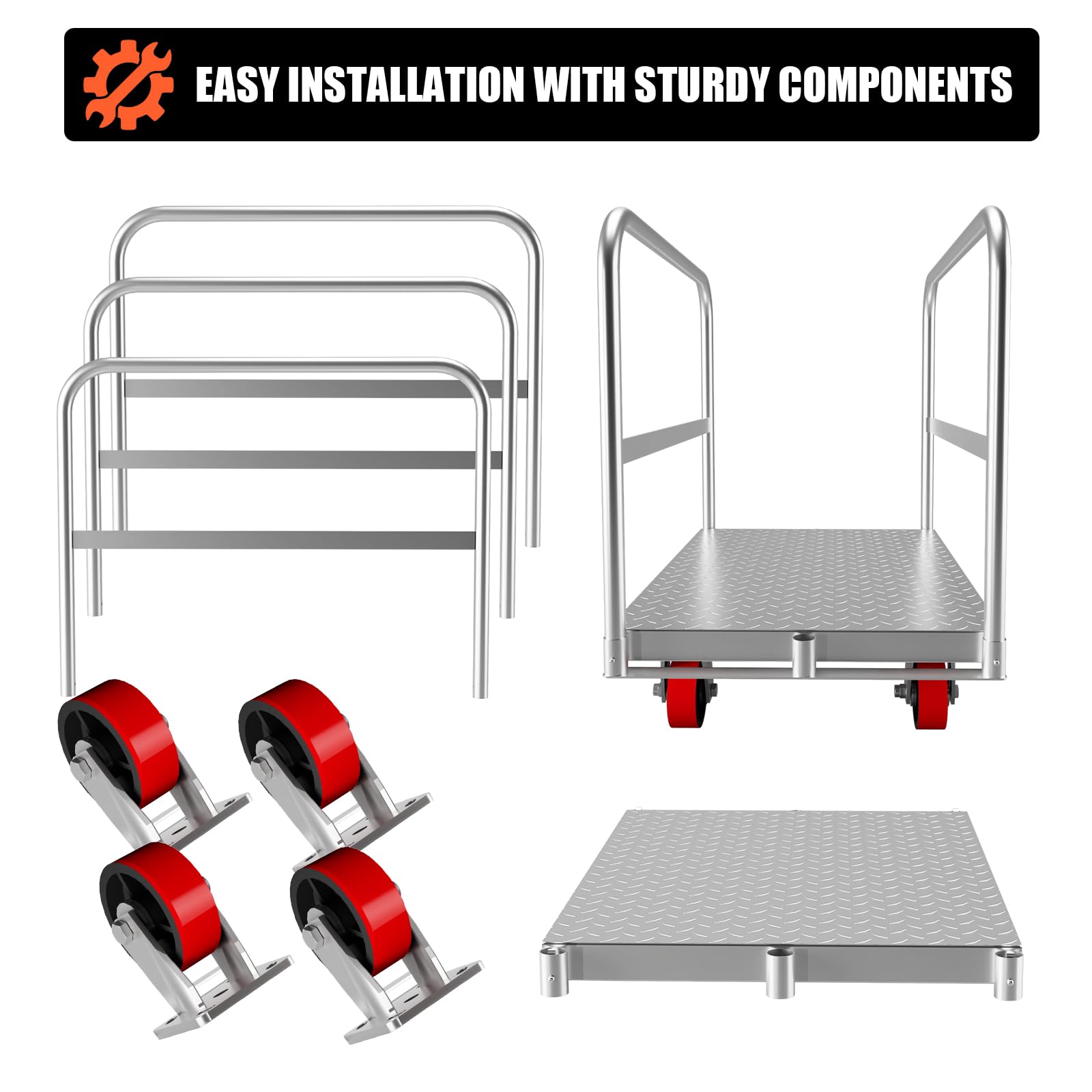 GARVEE 2-in-1 Heavy Duty Panel Truck Cart - 36