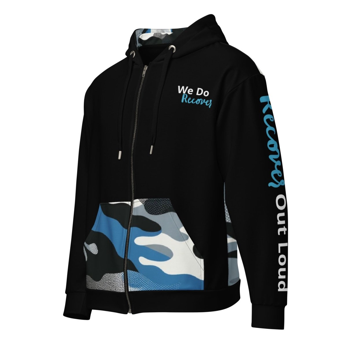 Recovery Champion Zip Hoodie for Men & Women - Eco-Friendly Sustainable Fleece Jacket for Workout, Running, Gym & Outdoor Activities