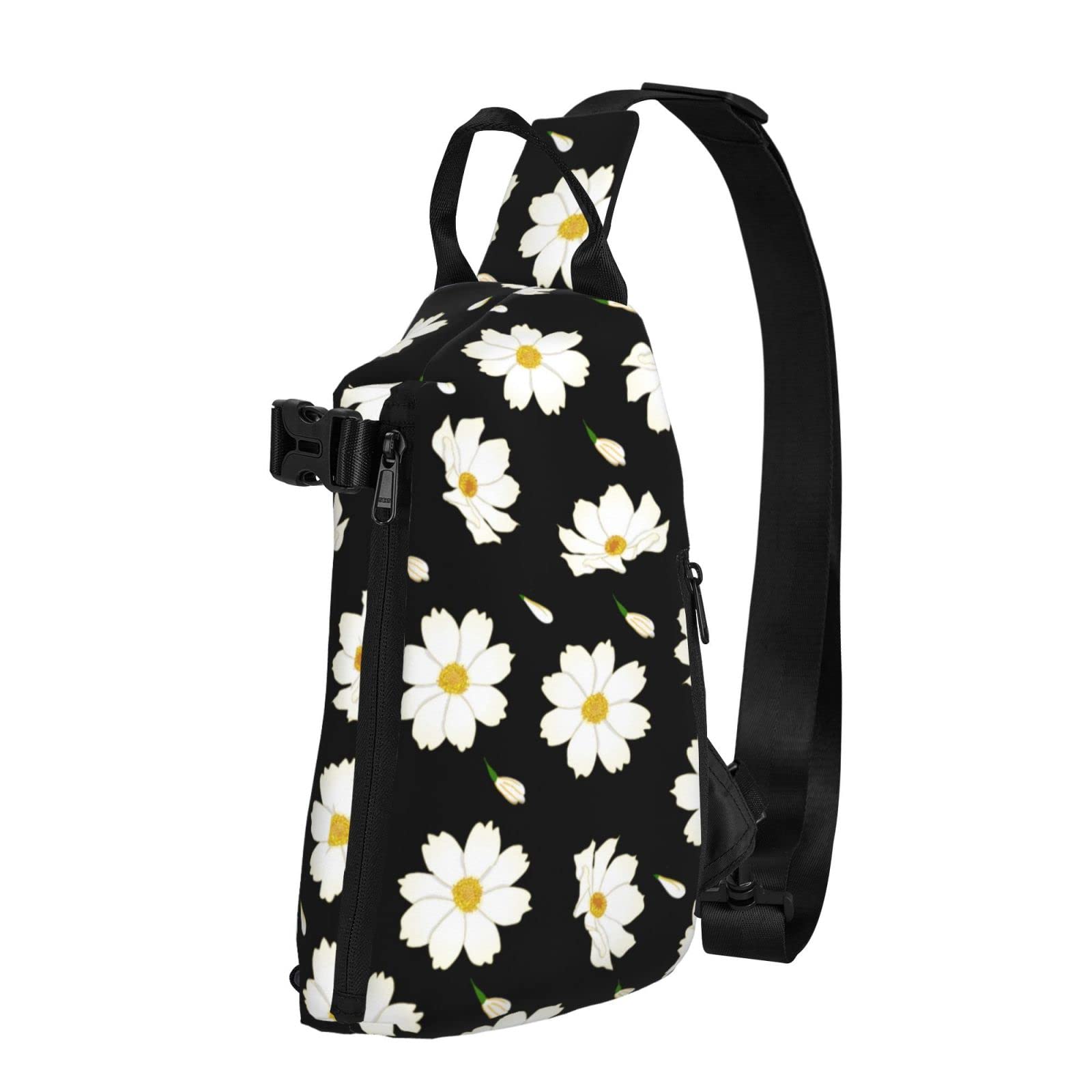 Brown Leopard Print Sling Backpack - Adjustable Strap Mini Chest Bag for Men & Women - Perfect for Travel, Hiking, Biking & Everyday Use