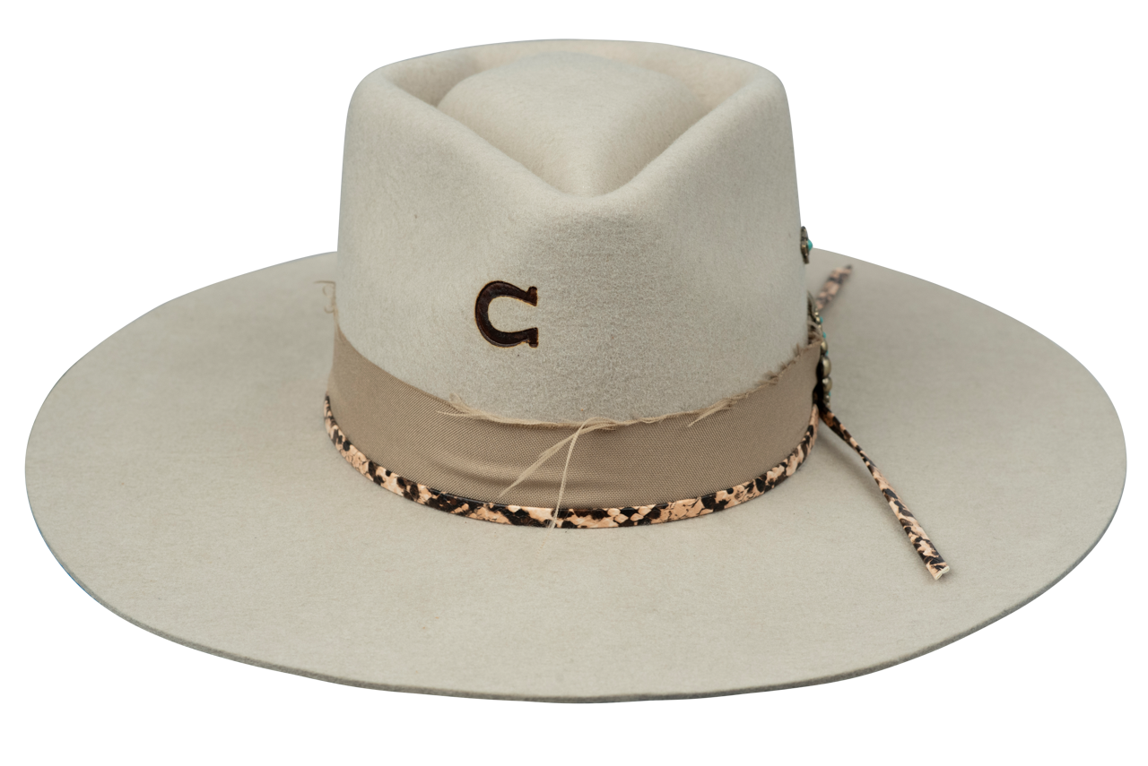 Charlie 1 Horse Spearpoint Cowboy Hat in Silverbelly - Western Style Felt Hat for Men, Rodeo, Country Music Festivals & Outdoor Adventures
