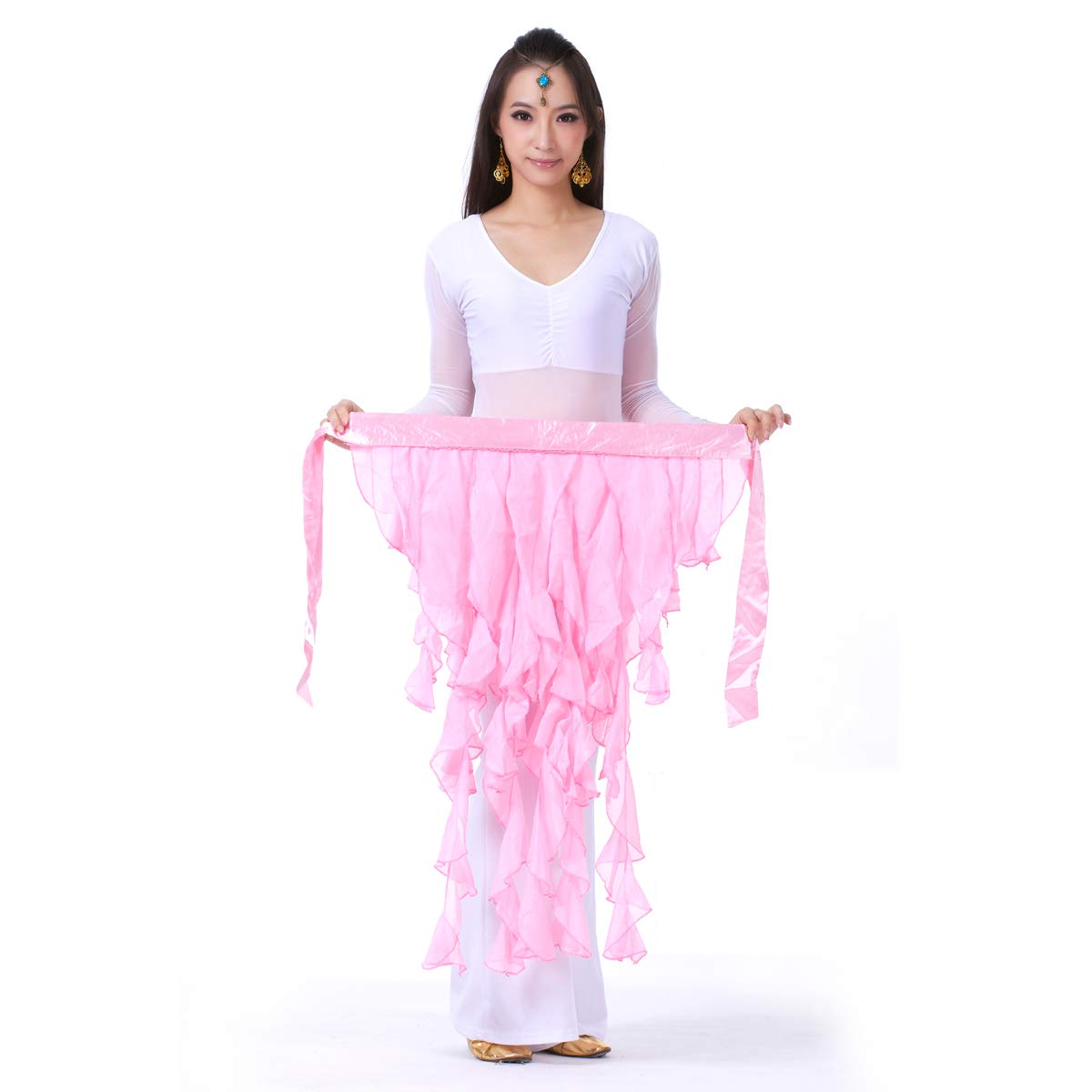 Premium Egyptian Style Belly Dance Hip Scarf - Tassel Wave Skirt for Latin & Middle Eastern Dance - Perfect for Performances, Costumes & Dance Classes