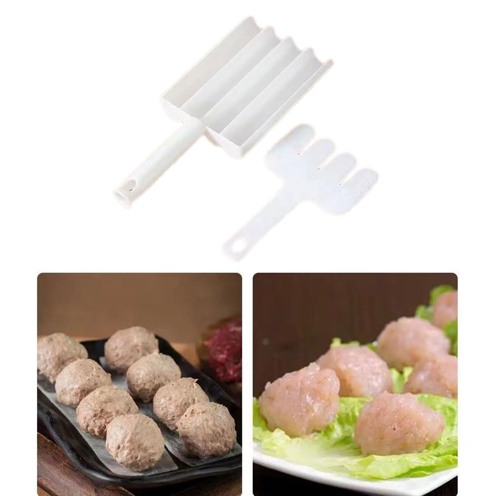 Versatile Kitchen Triple Meatball Maker - Stainless Steel Meatball & Fish Ball Maker Set for Home Cooking | DIY Kitchen Tool & Accessories | Perfect for Meal Prep, Party Snacks & Family Dinners