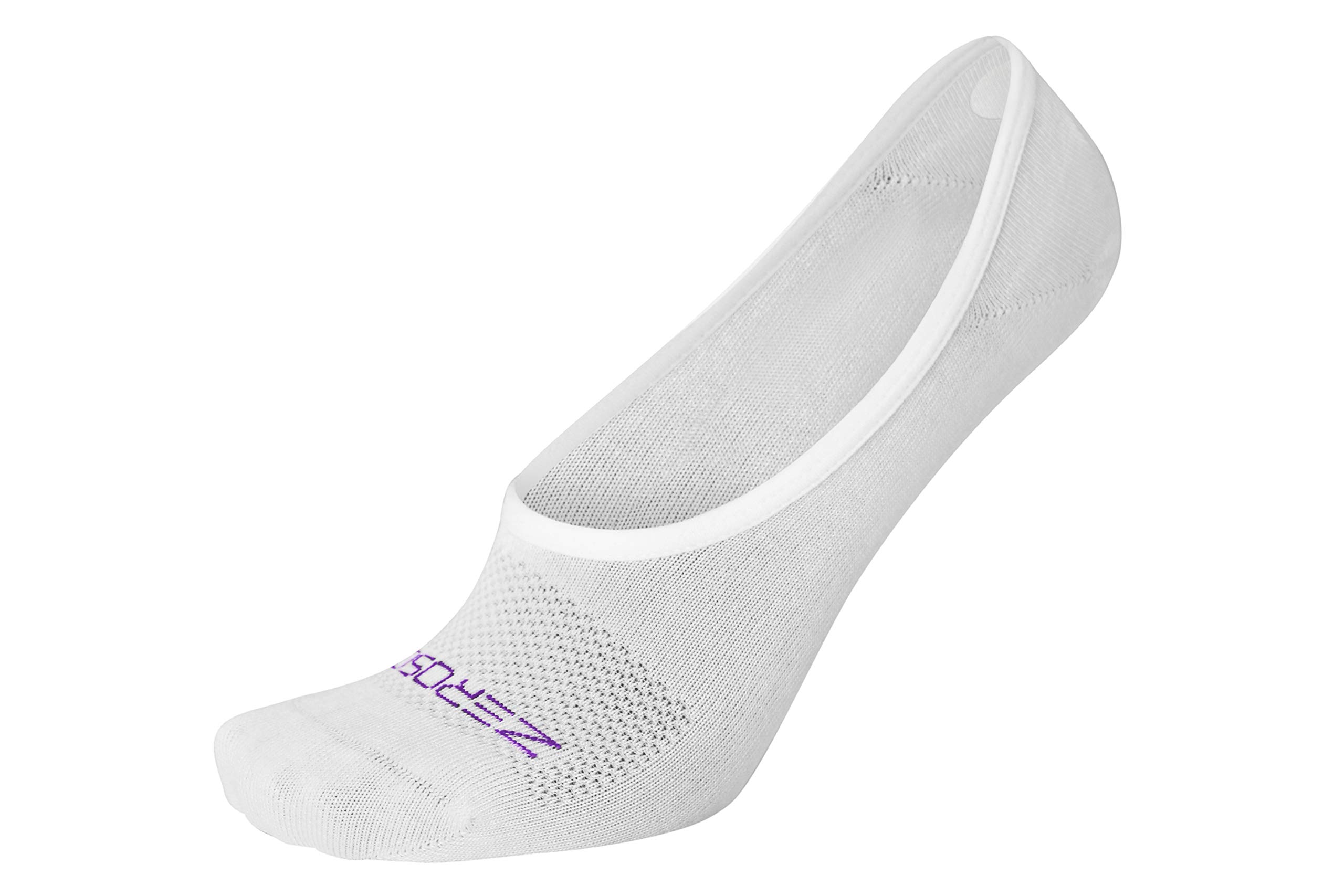 ZeroSock Women's Bamboo Super Low Cut Invisible Socks - Breathable Mesh Ventilation & Anti-Slip Gel Heel Grip (4 Pairs) - Perfect for Workouts, Running & Everyday Wear