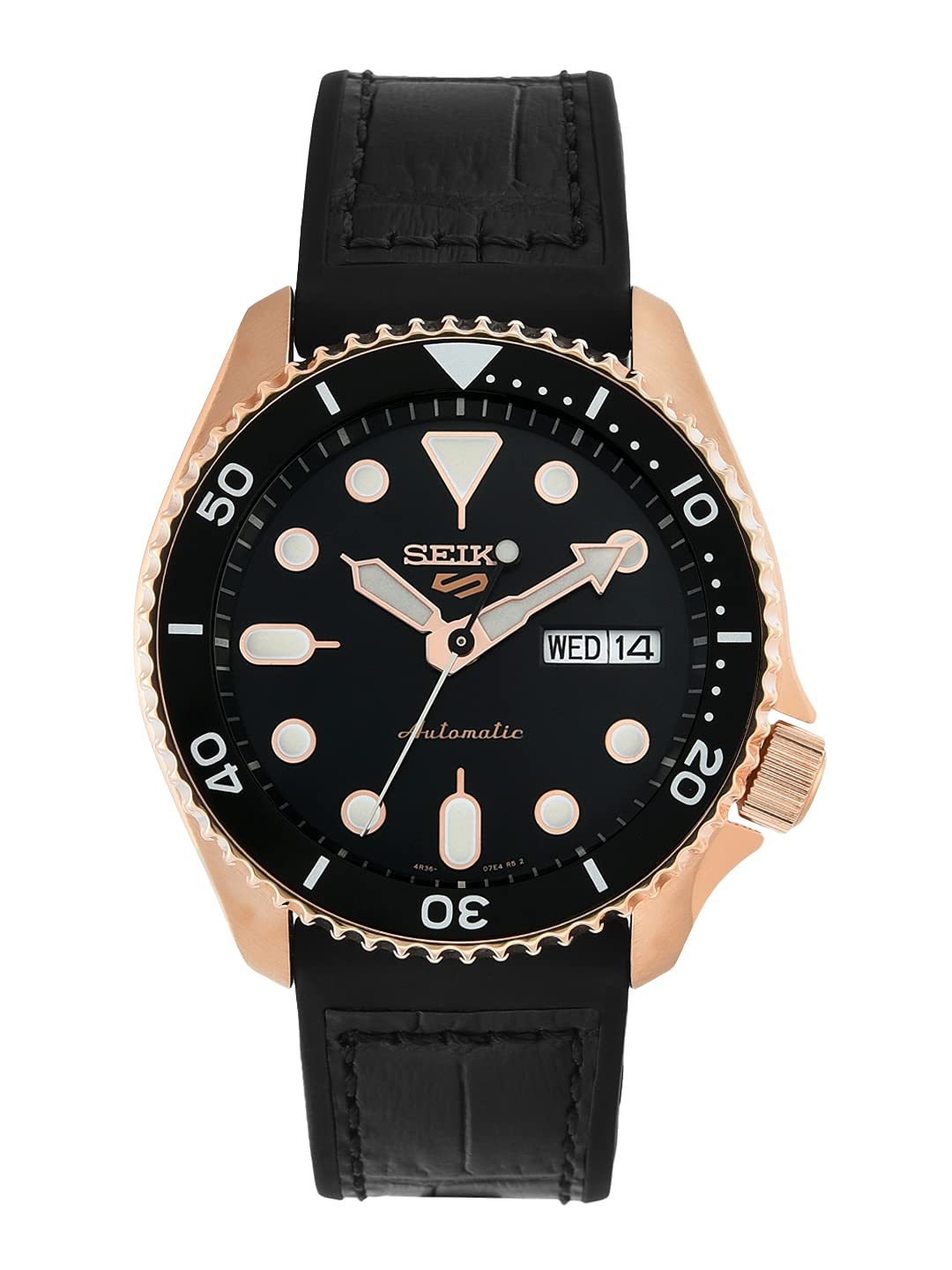 Seiko Men's 5 Sports Automatic Watch - Stainless Steel Case, Water Resistant, Day/Date Display - Perfect for Casual Wear, Office & Outdoor Activities