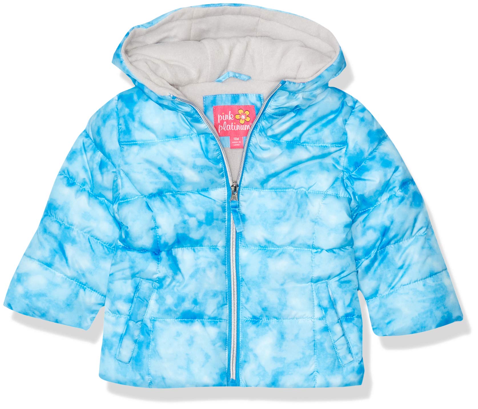 Pink Platinum Girls' Puffer Jacket - Warm Winter Coat for Kids, Lightweight Waterproof Outerwear for School & Outdoor Activities