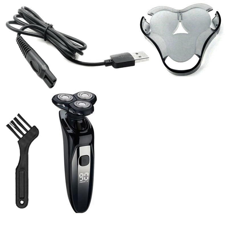 Best Electric Shaver for Bald Men - Waterproof Rechargeable Head & Beard Shaver with LCD Display, Wet/Dry Use for Smooth Shaving - Perfect for Travel, Gym & Daily Grooming