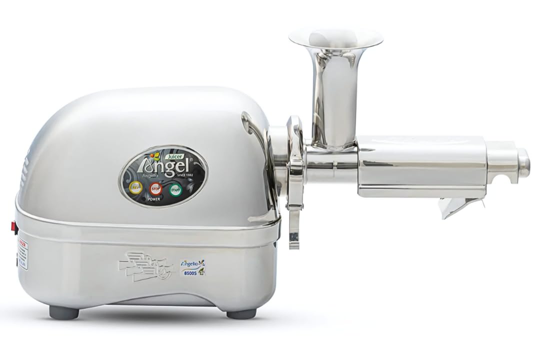 Premium AG-8500 Stainless Steel Slow Juicer - Surgical Grade SUS-316, 3HP Motor, 82RPM, Anti-Jamming Auto-Reverse - Perfect for Healthy Juicing, Detox Drinks & Raw Food Diets at Home or Commercial Use