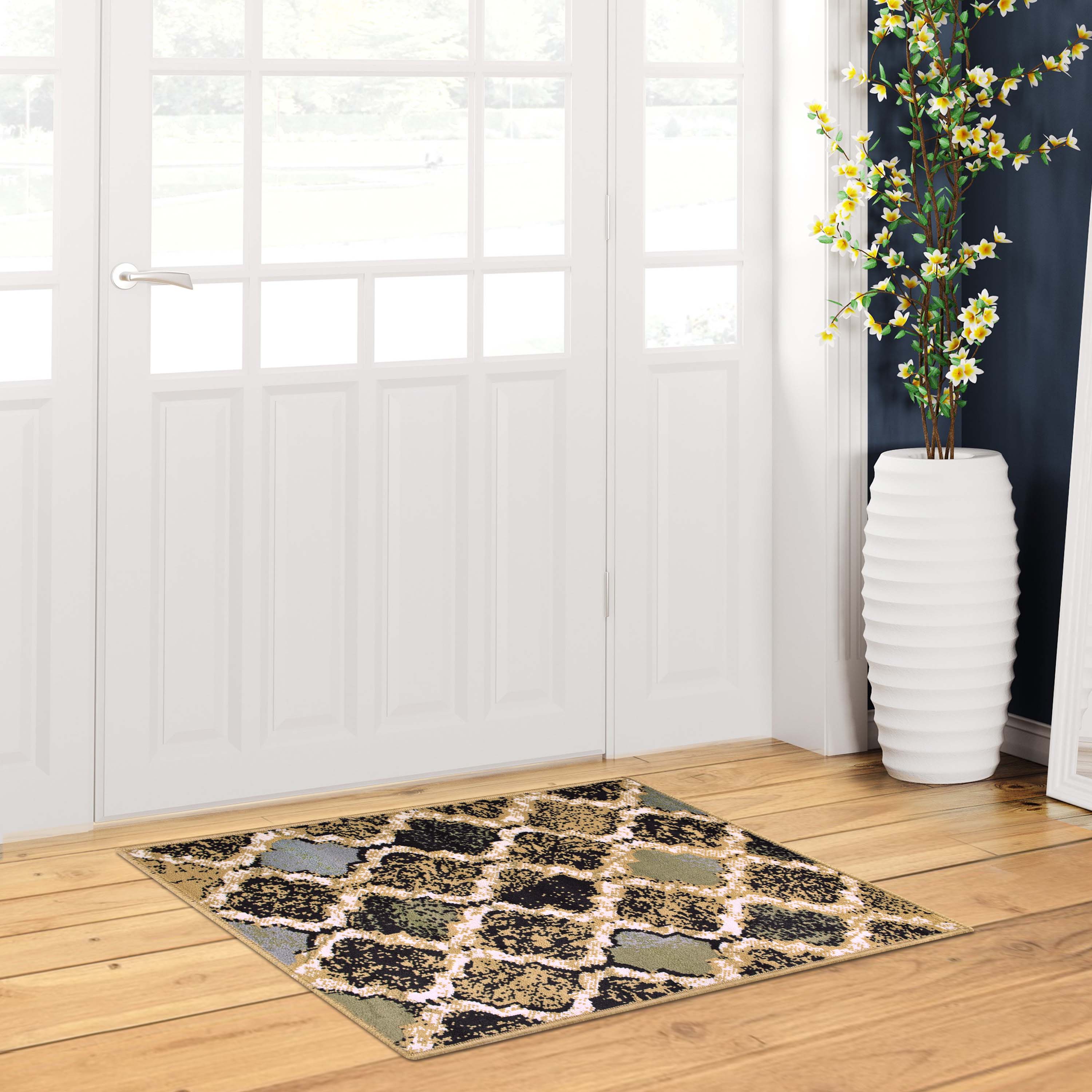 Viking Geometric Trellis Indoor Area Rug & Runner - Non-Slip Boho Chic Carpet for Living Room, Bedroom, Hallway - Perfect for Nordic Home Decor & Cozy Spaces