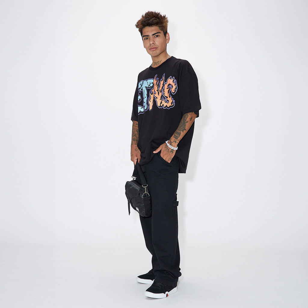 Etnies The Get Down Tee - Black Graphic T-Shirt for Men | Skateboarding & Streetwear Fashion | Casual Wear & Everyday Outfits