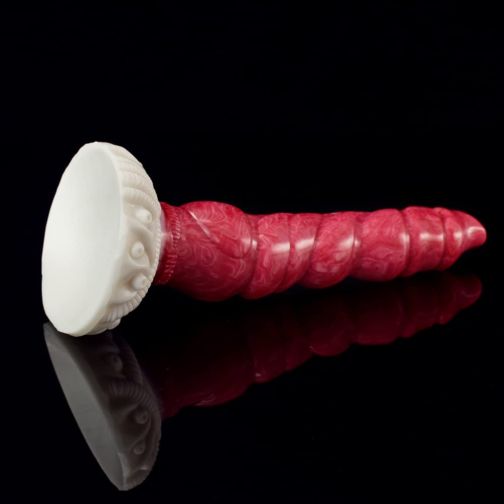 Premium Liquid Silicone Alien/Fido Dildo with Strong Suction Cup - Realistic Adult Sex Toy for Women & Men - Perfect for Solo Play, Couples Fun & BDSM Exploration