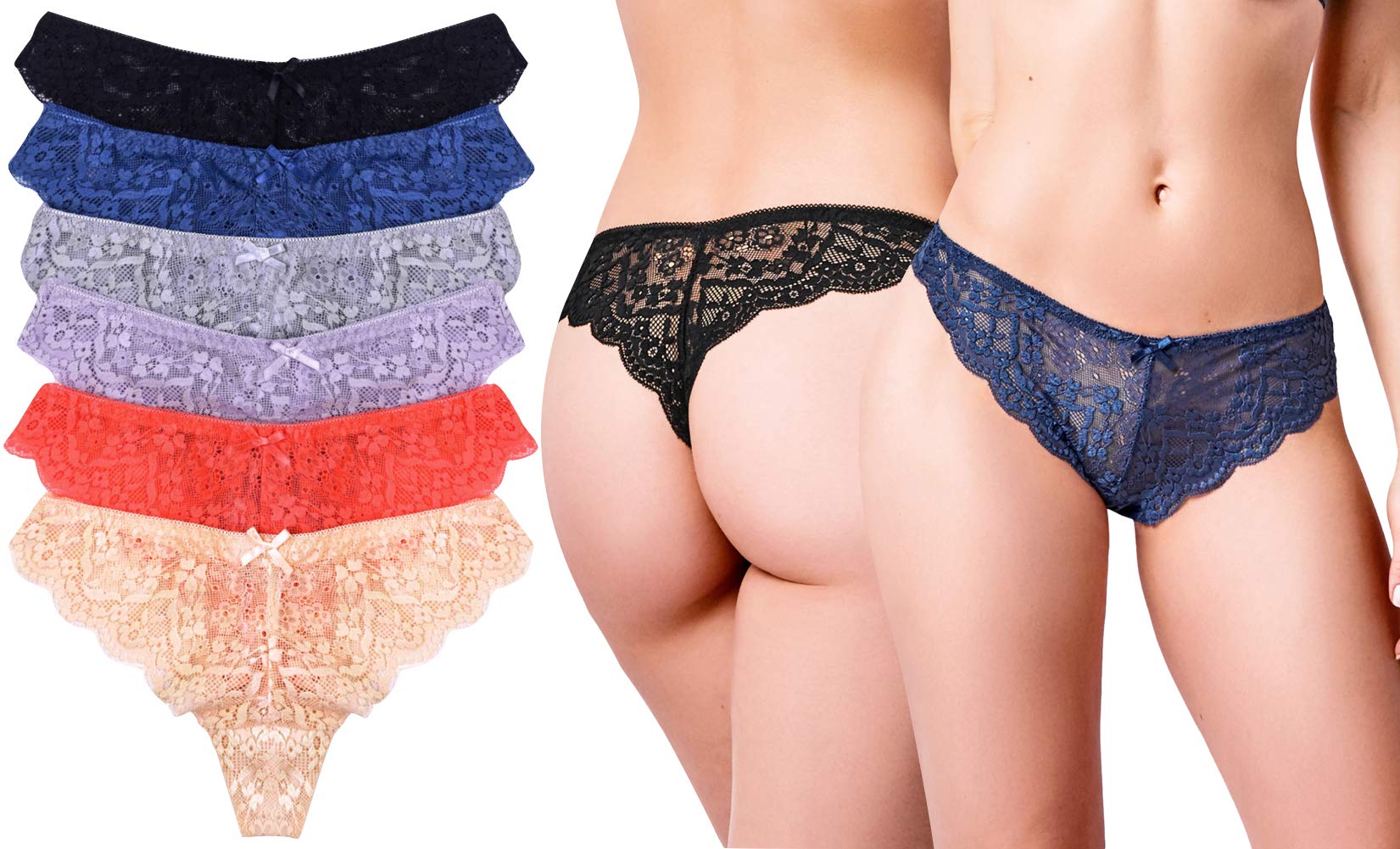 ToBeInStyle Women's 6-Pack Cotton Boyshorts Underwear - Soft & Comfortable for Everyday Wear, Workout, and Sleep