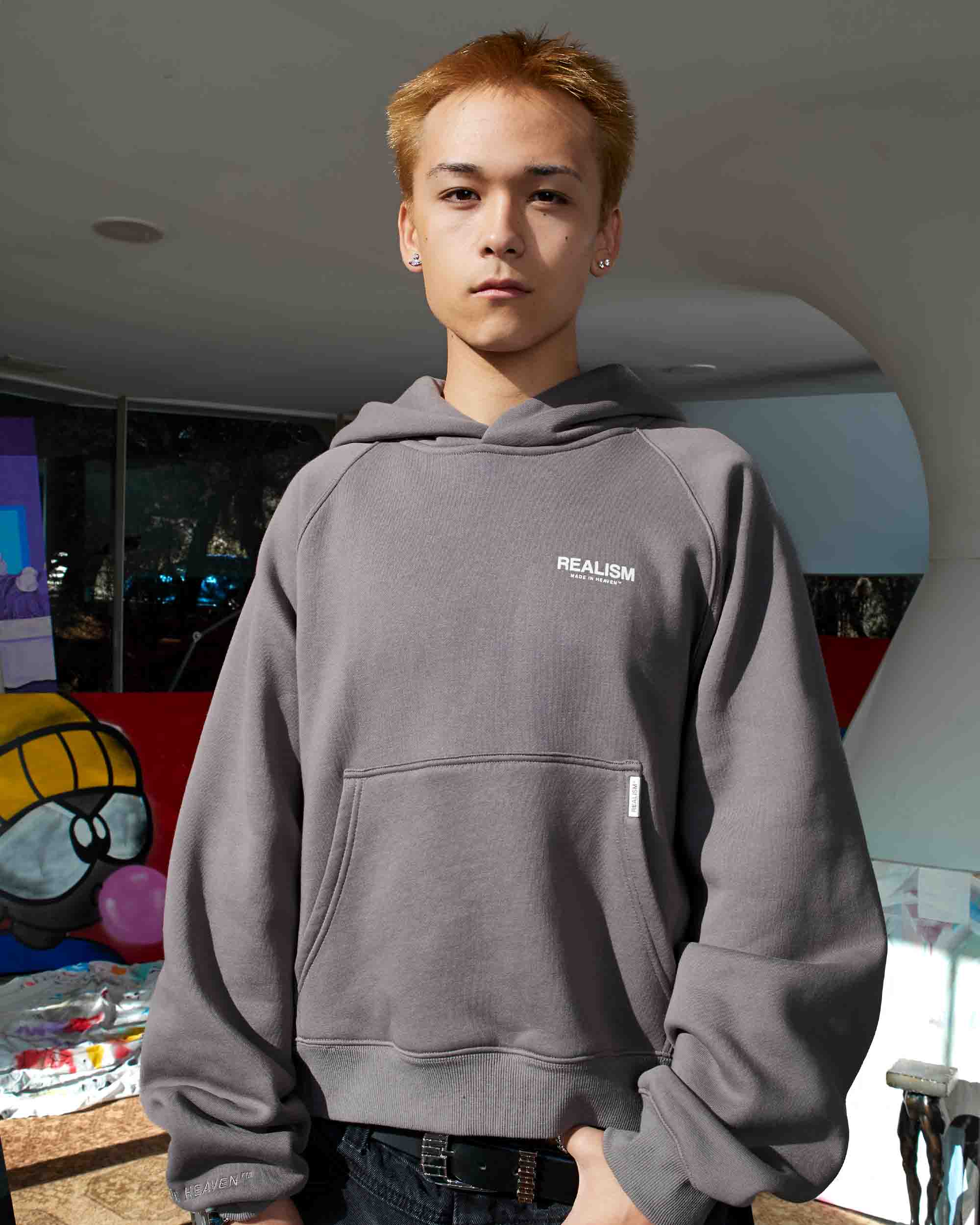 SSS Realism Studio Hoodie - Cool Grey | Premium Streetwear for Men & Women | Perfect for Casual Outfits, Gym, and Outdoor Activities