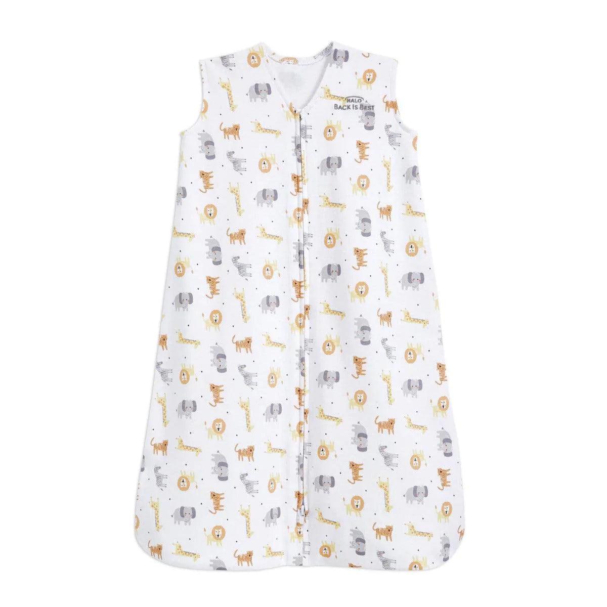 Halo Sleepsack Wearable Blanket - 0.5 TOG Lightweight Baby Sleeping Bag with Jungle Print - Safe & Comfortable for Newborns, Infants & Toddlers - Perfect for Nursery, Daycare & Travel