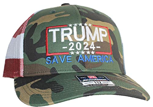 Woodland Camo/Us Flag