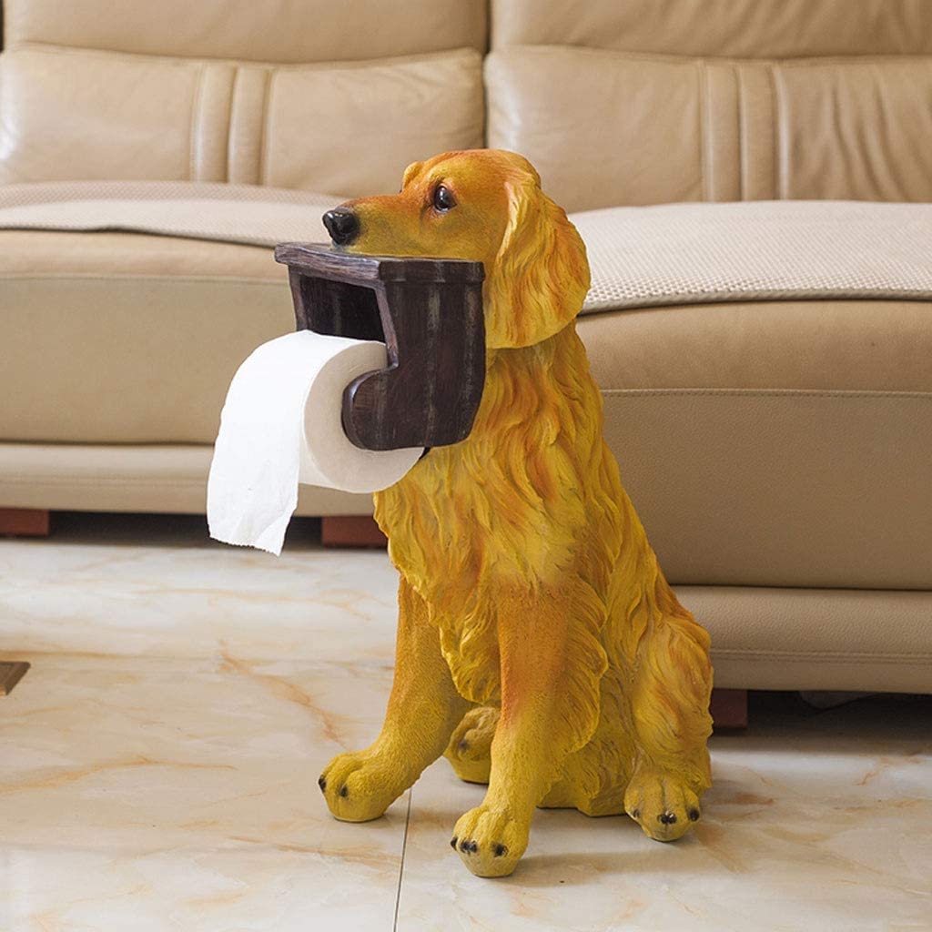 Cartoon Animal Toilet Paper Holder - Funny Bathroom Tissue Dispenser with Free Punching Design, Paper Towel Roll Stand for Home Decor (Perfect for Kids' Bathroom, Nursery, or Playroom)