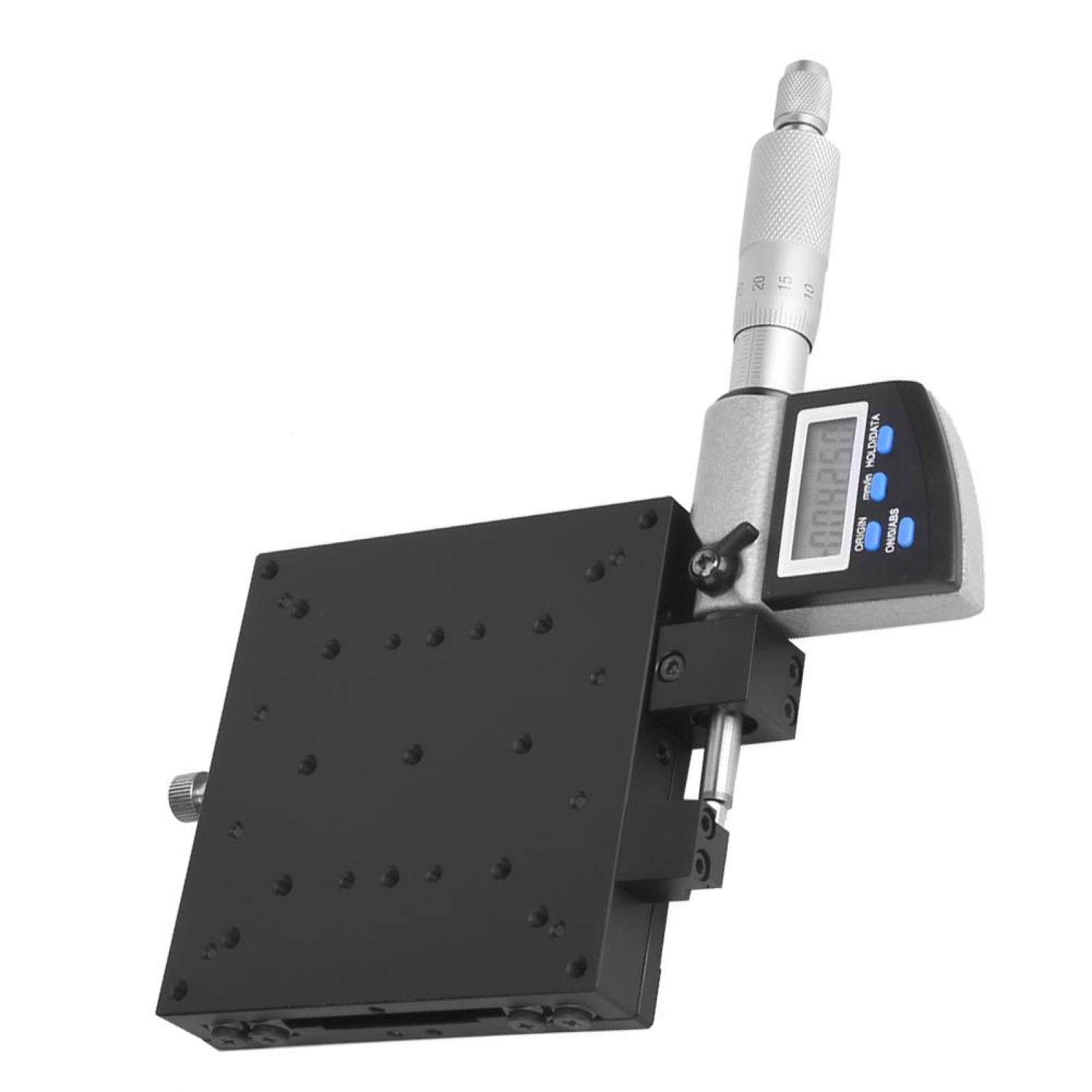 Precision Micrometer Stage Platform - 147N Loading Capacity Linear Stage for Machinery Inspection & Equipment Positioning | Ideal for Production, Lab Testing & Mechanical Alignment