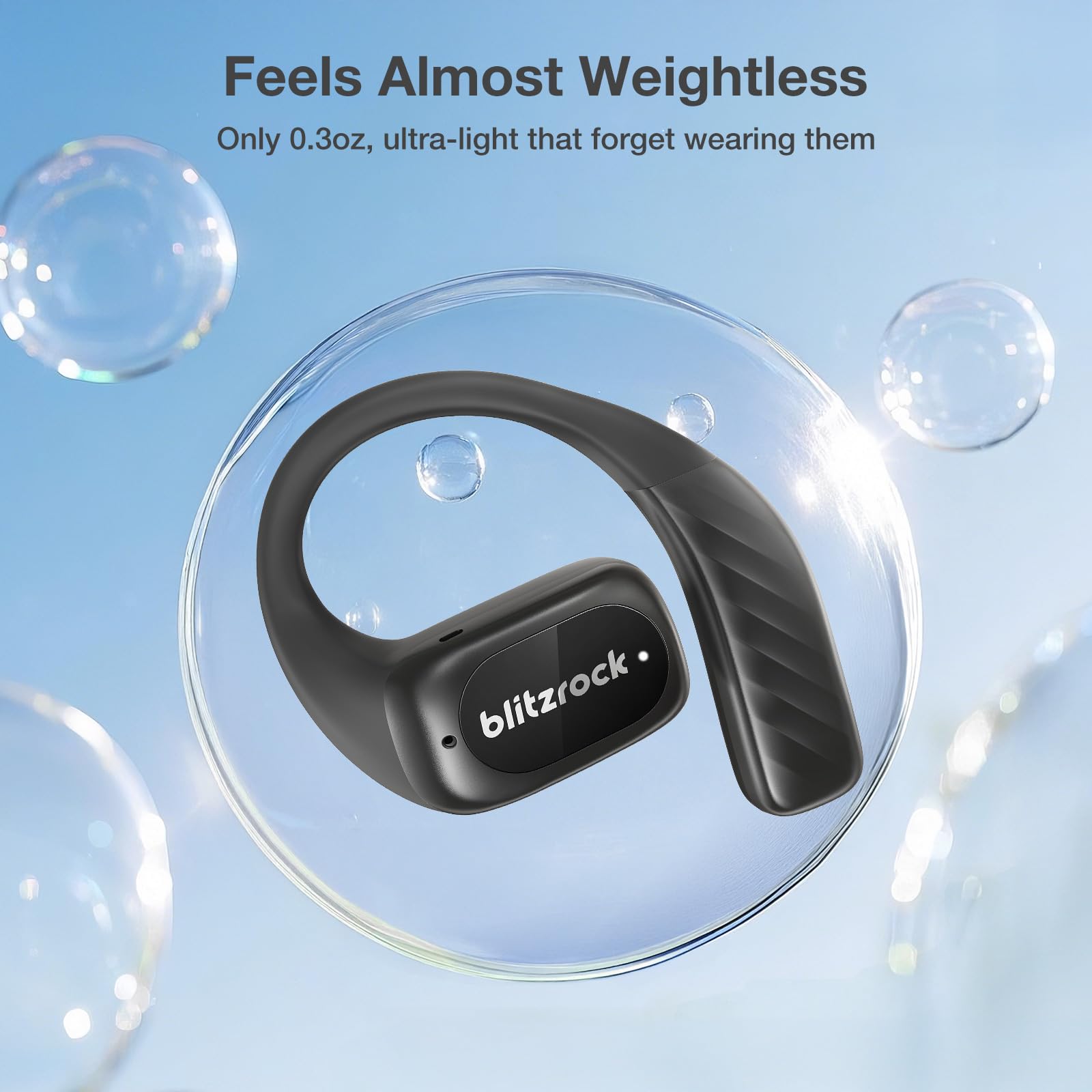 CT3 Open Ear Bluetooth Headphones with 32Hrs Playtime - IPX5 Waterproof, 4-Mic ENC for Crystal Clear Calls, Custom EQ App, Comfortable Earhooks - Perfect for Running, Cycling, Gym & Outdoor Sports