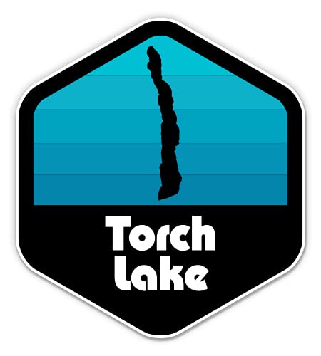 Squiddy Torch Lake Michigan Vinyl Sticker Decal - Waterproof & Durable 3