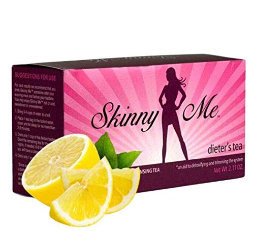 Skinny Me Tea with Natural Lemon Flavor - 100% Natural Detox Cleanse Tea for Weight Loss, Body Cleansing & Bloating Relief - 30 Tea Bags - Perfect for Morning Detox, Post-Meal Digestion & Wellness Routine