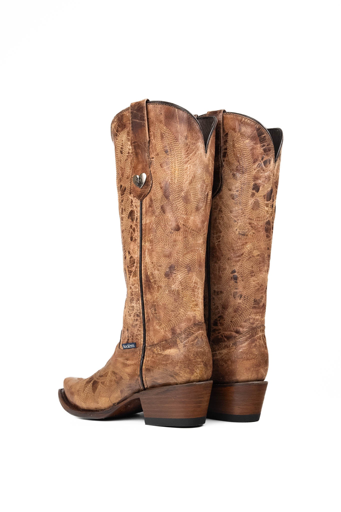 Madeline Midi Snip Toe Cowgirl Boots for Women - Western Ankle Booties with Leather Upper & Stacked Heel | Perfect for Country Dancing, Rodeo Events & Casual Outfits