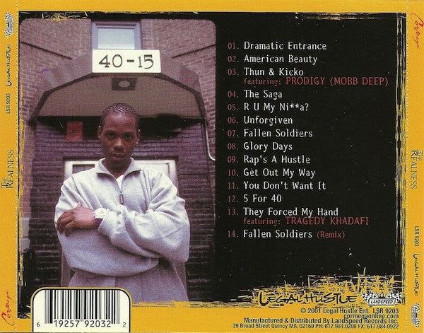Cormega The Realness CD - Hip Hop Album by Legal Hustle Entertainment & Landspeed Records (LSR 9203) | Perfect for Music Collectors & Hip Hop Fans