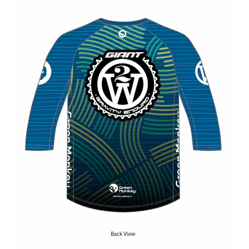 2W ENDURO Men's Short Sleeve Cycling Jersey - Lightweight & Breathable for Mountain Biking & Road Cycling