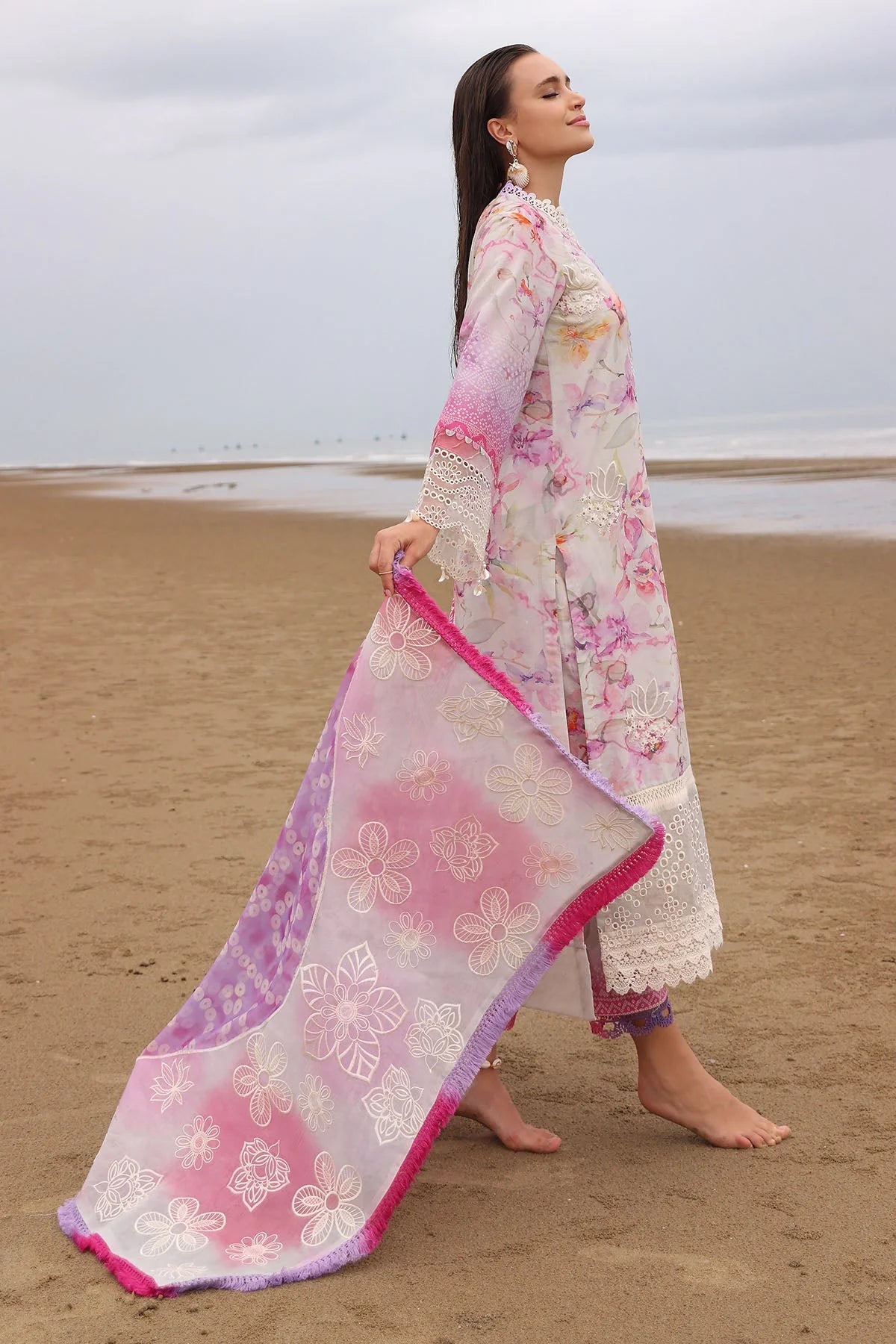 Design 4 Nureh Gardenia Stitched Floral Print Top - Perfect for Spring Outfits & Casual Wear