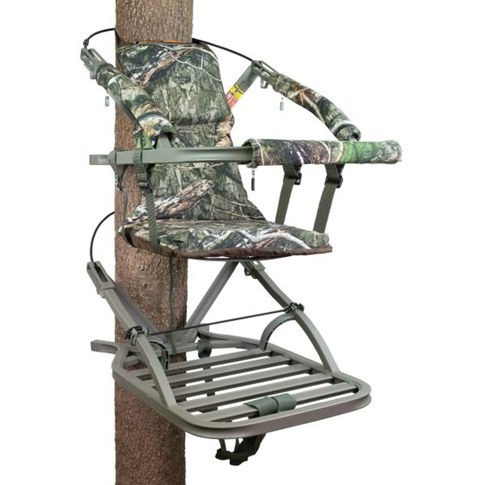 Summit Treestands Viper SD Climbing Treestand for Hunting - Lightweight Aluminum Frame with Comfortable Seat, Adjustable Camo Pattern for Stealth - Perfect for Deer Hunting and Outdoor Adventures