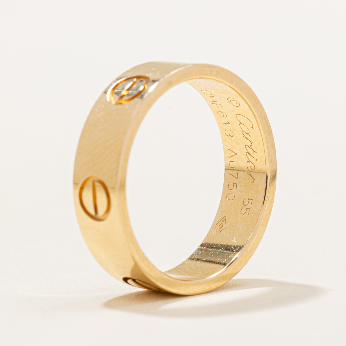 Cartier Love Band Ring - Classic 18K Gold or Platinum, Size 7.25 | Luxury Wedding Band, Anniversary Gift for Her/Him | Perfect for Engagements, Valentine's Day & Special Occasions