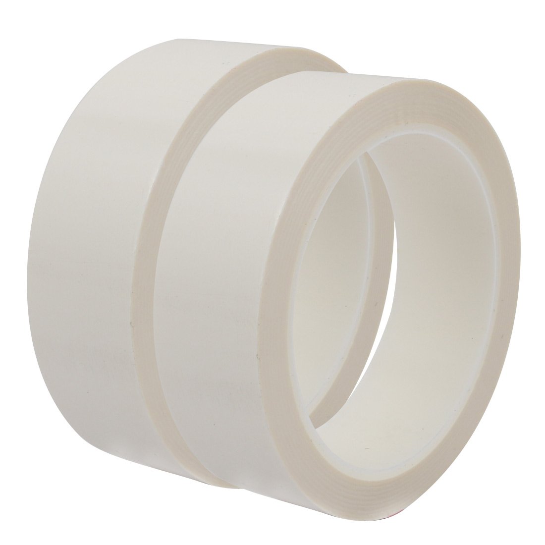 IIVVERR 2-Pack 30mm x 50m Single-Sided Strong Self-Adhesive Mylar Tape - White | High-Temperature Resistant for Electrical Insulation, Crafts & DIY Projects