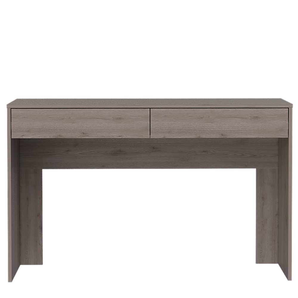 Tuhome Modern Engineered Wood Ash Andalucia 3-Drawer Computer Desk - Home Office Workstation for Study, Writing & Gaming