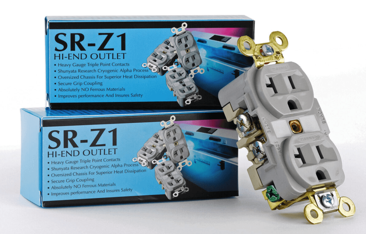 Shunyata Research SR Z1 High-End Power Outlet - Premium Audio/Video Power Connector for Home Theater & Studio Equipment