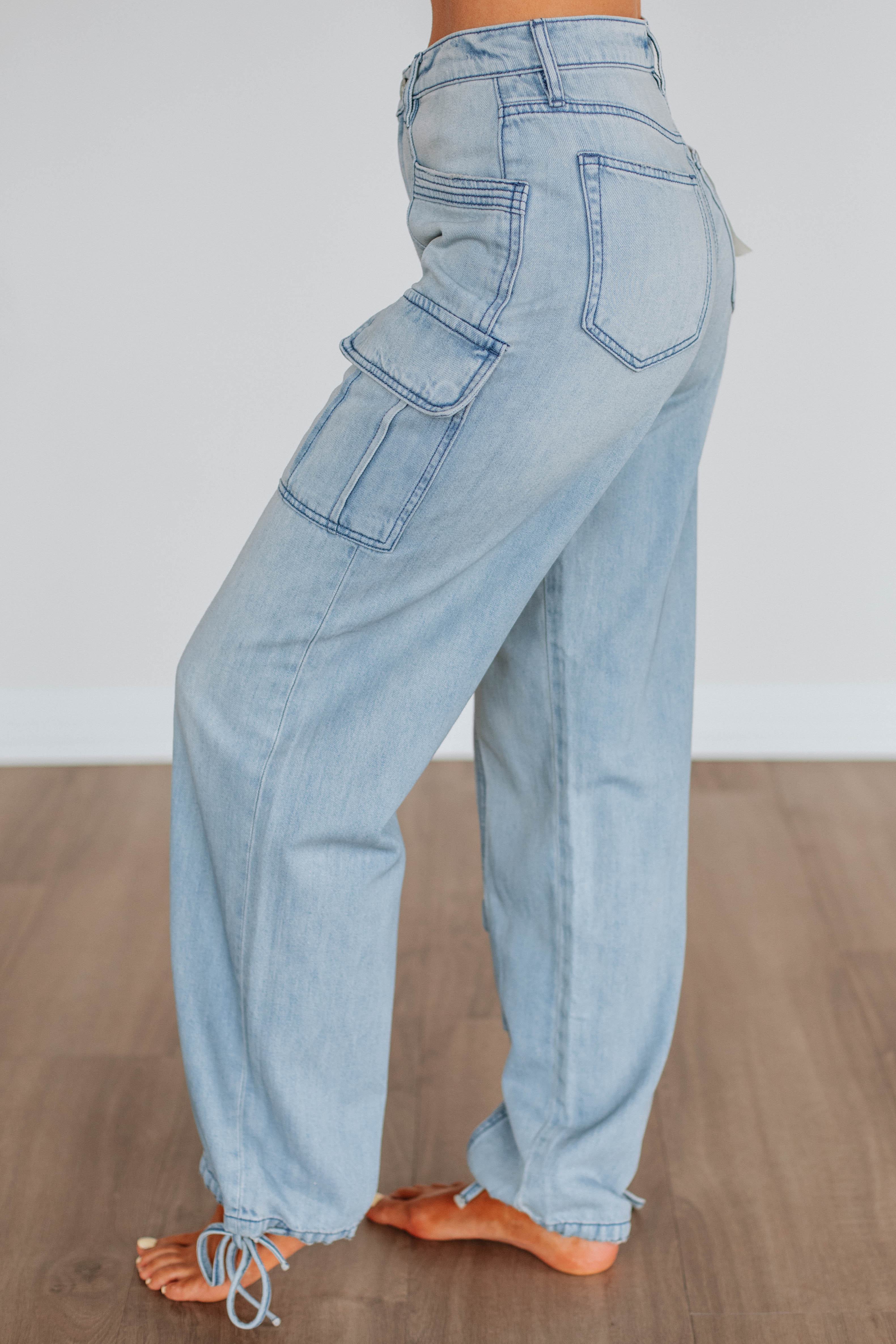 Alyx Hidden Cargo Jeans - Light Wash Denim Pants for Men | Streetwear Fashion, Casual Wear & Urban Style