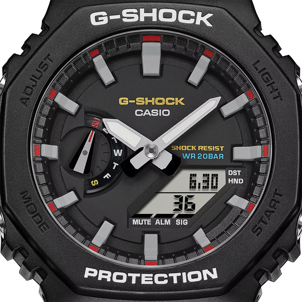 Casio G-Shock GA2100RL-1A Digital Analog Watch - Stylish & Durable for Outdoor, Sports & Everyday Wear
