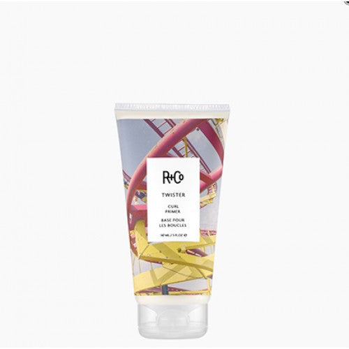 R+Co TWISTER Curl Primer - Hydrating Curl Defining Cream for Frizz Control & Shine - Perfect for Natural, Wavy & Curly Hair Styling at Home or Salon