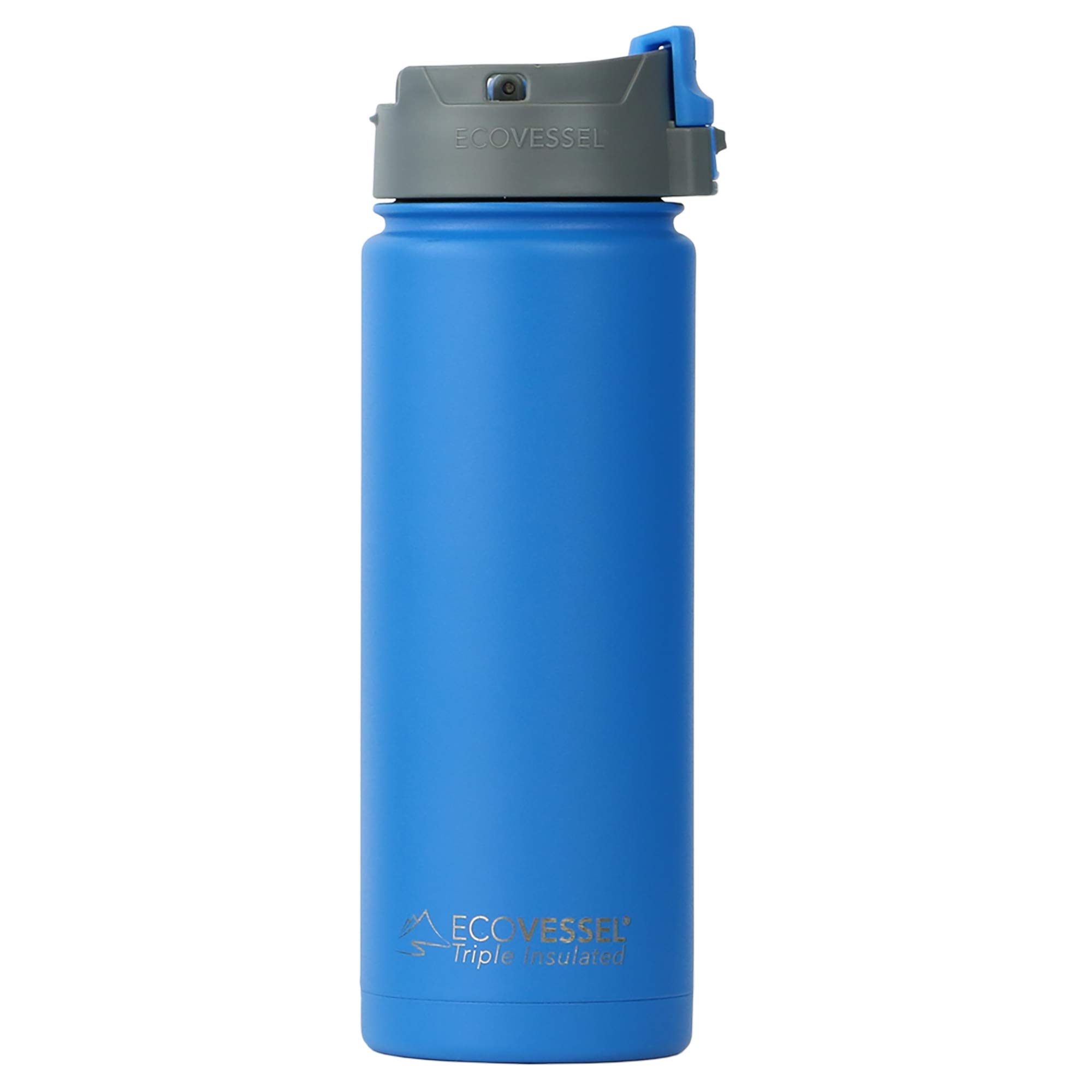 EcoVessel Perk Vacuum Insulated Stainless Steel Coffee Tumbler & Tea Bottle - 20oz Travel Mug with Strainer, Push-Button Lid - Perfect for Office, Commuting & Outdoor Adventures