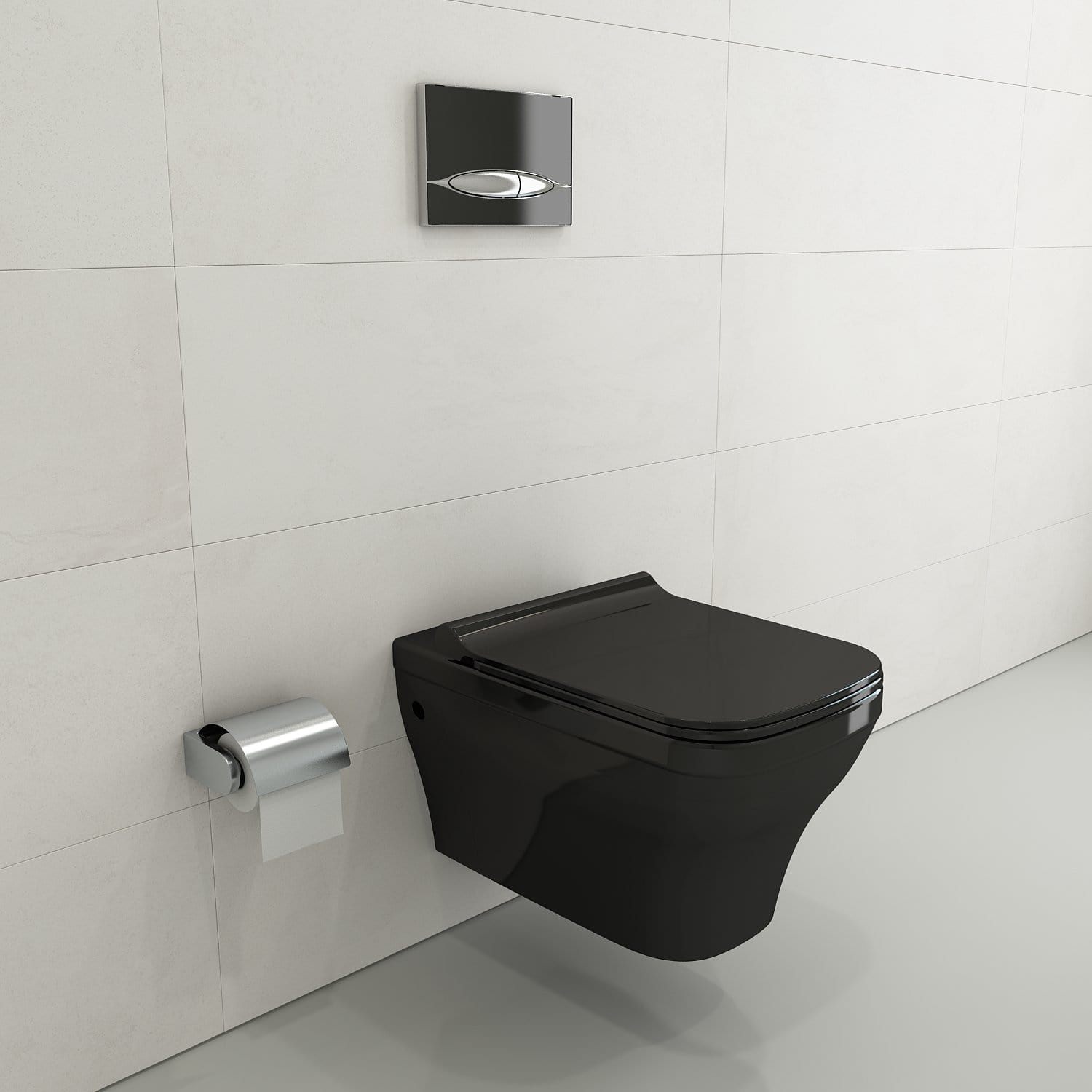 BOCCHI FIRENZE Wall Mounted Toilet Bowl - Modern Space-Saving Design for Small Bathrooms & Powder Rooms