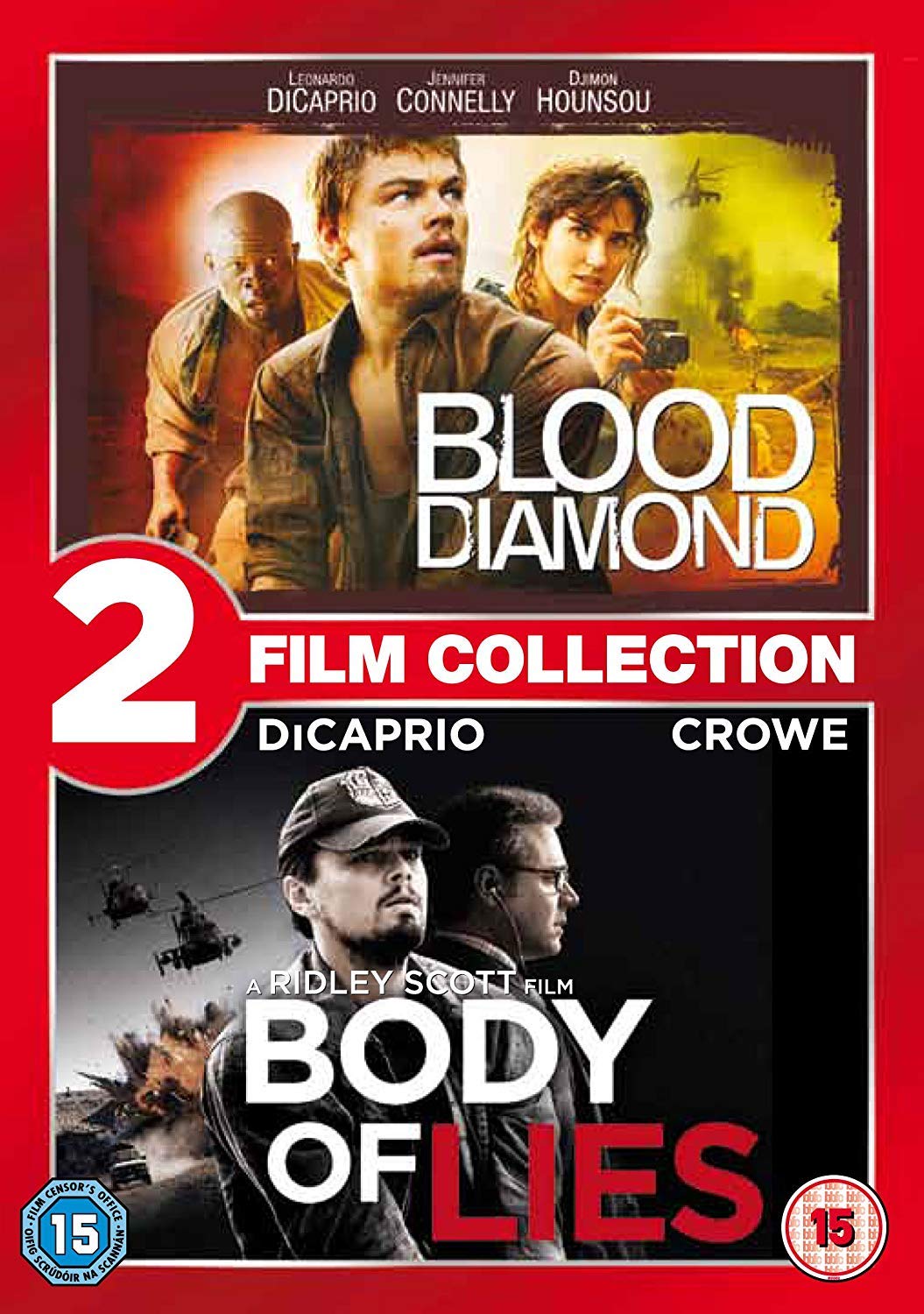 Blood Diamond & Body of Lies Double Feature DVD - Action Adventure Movies (2012) - Perfect for Movie Nights & Collector's Editions