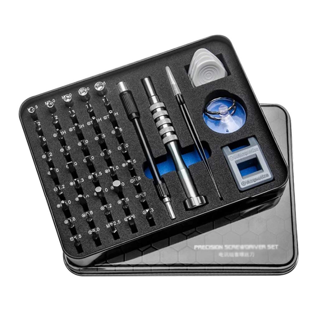 DSRHYTR 55-in-1 Precision Magnetic Screwdriver Set with Torx Bits - Professional Repair Tool Kit for iPhone, Laptop, Electronics, Smartphones & Home Appliances - Perfect for DIY Repairs, Tech Maintenance & Small Fixes