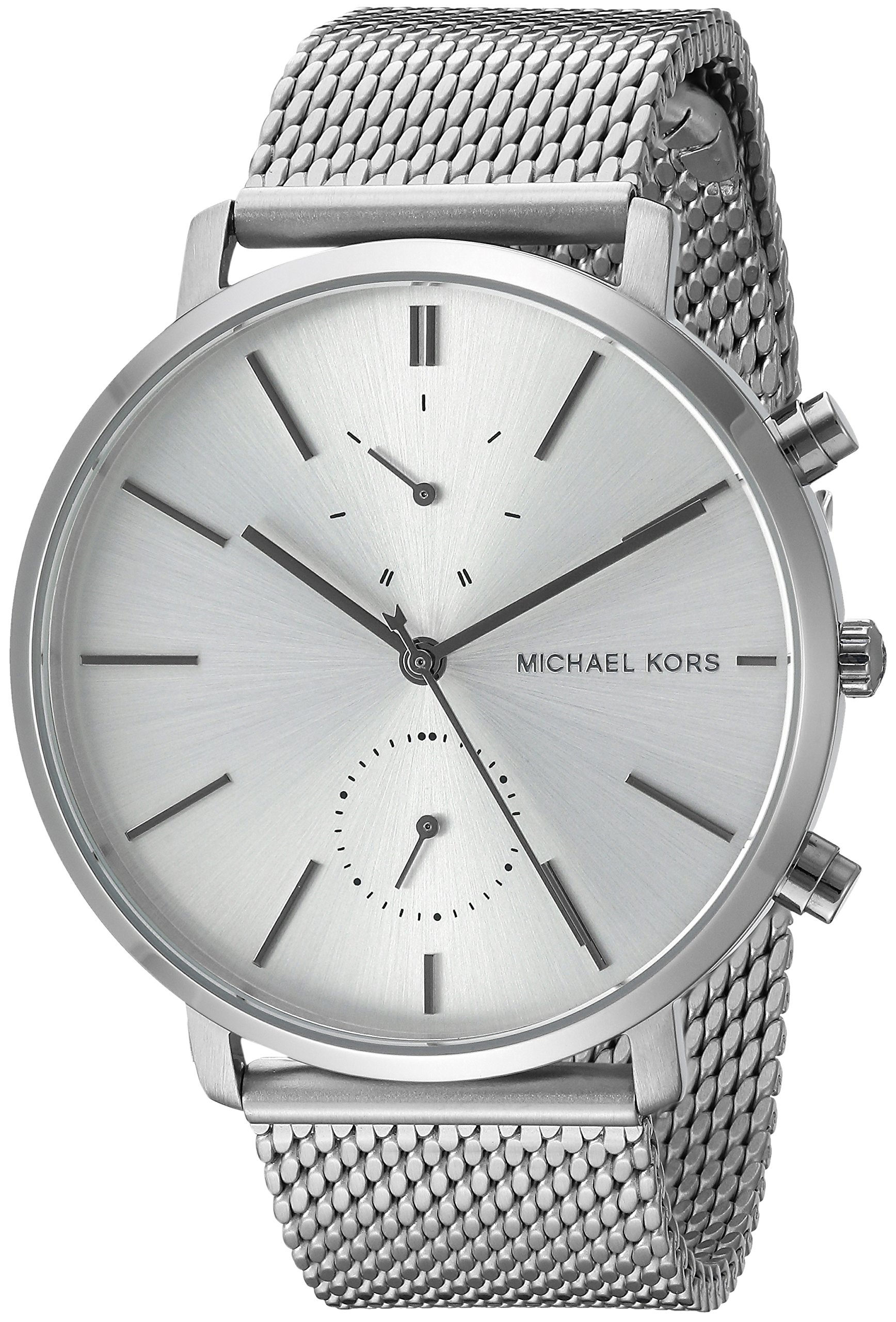 Michael Kors MK8541 Jaryn Men's Silver-Tone Stainless Steel Watch - Water Resistant, Date Display, Perfect for Business & Casual Wear