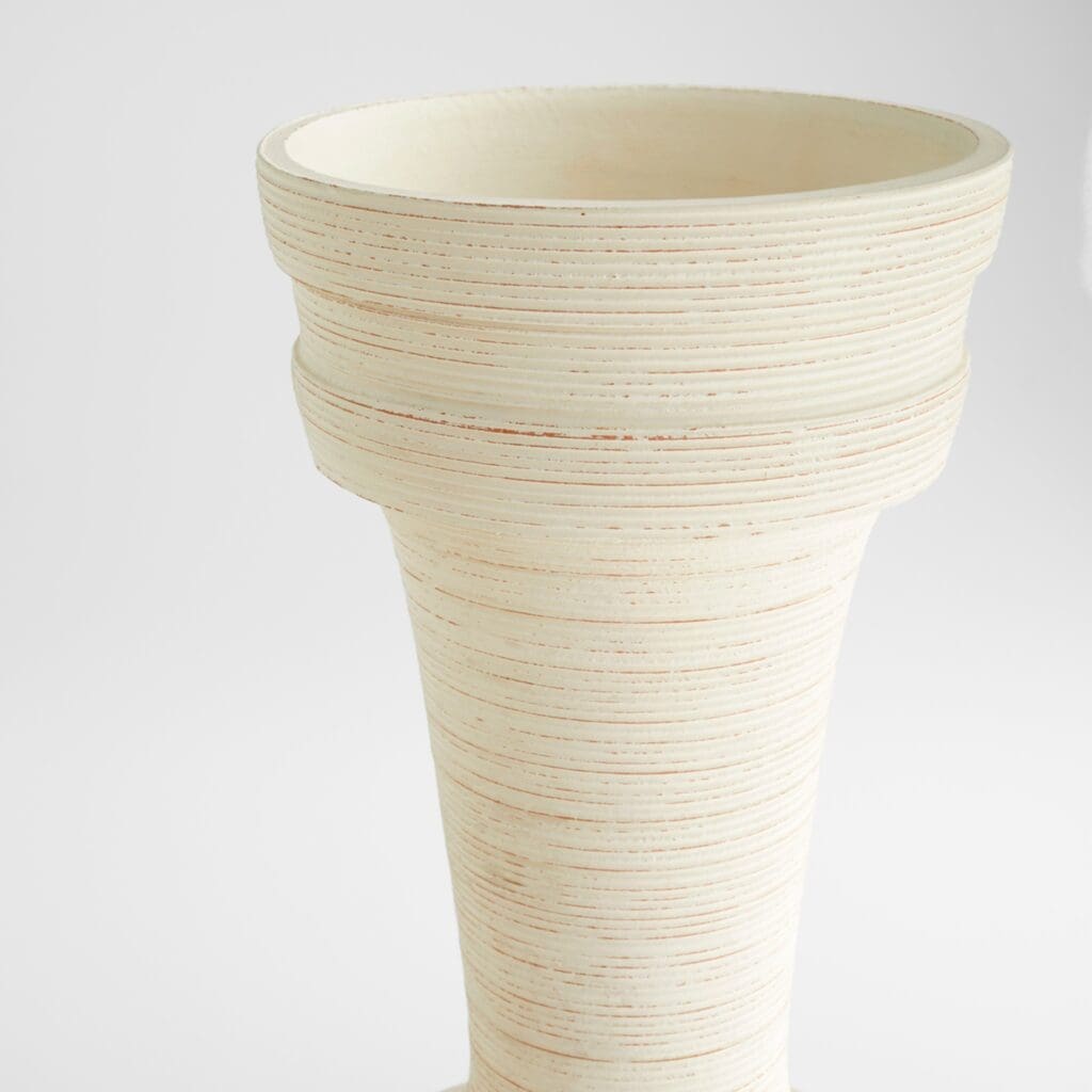 Cyan Design 11561 Taras Vase - Large White Ceramic Vase for Home Decor, Living Room Centerpiece, Wedding & Event Floral Arrangements