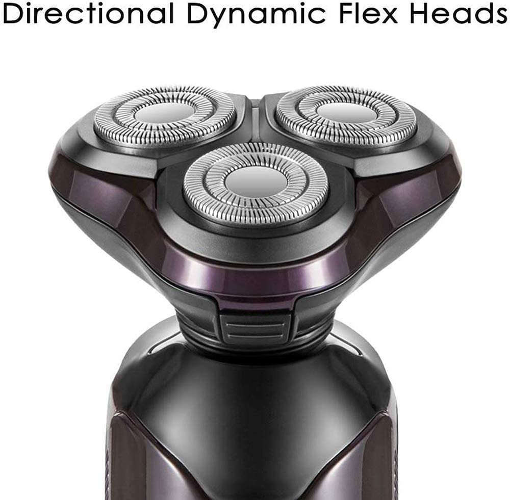Best Electric Shavers for Men - Wet & Dry Rechargeable Waterproof Razor with 4D Rotary Blades, Intelligent Digital Display & USB Charging | Perfect for Travel, Gym & Daily Shaving at Home