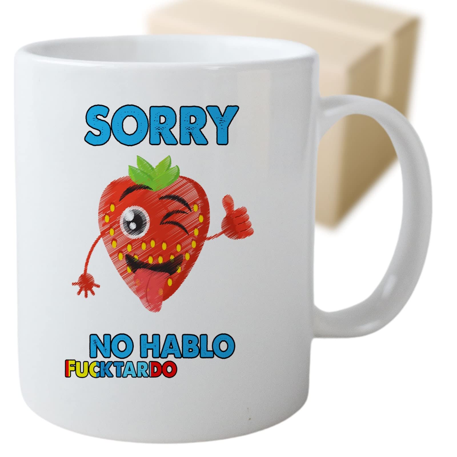 Funny Sarcastic Coffee Mug Gift for Women - Novelty Gag Gift for Coworkers, Employees & Adults - Birthday Gift for Mom - Sorry No Hablo Fuctardo Design - Perfect for Office Humor & Birthday Parties