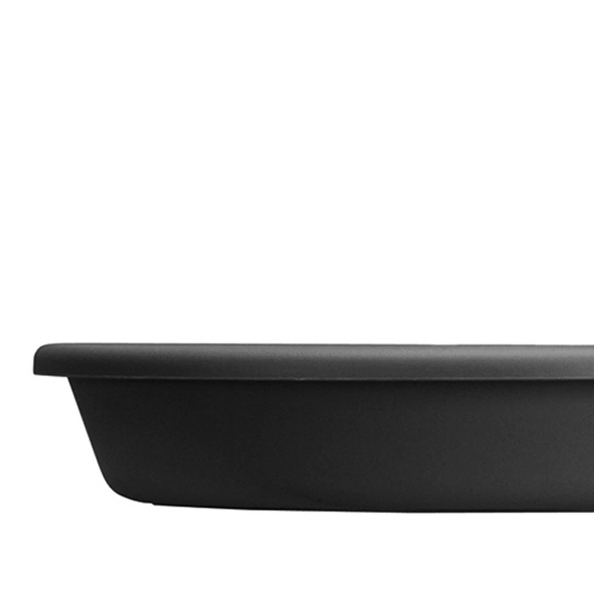 HC Companies 12-Pack Black Classic Plastic 21.13 Inch Round Flower Planter Saucers with Drip Tray for 24 Inch Pots - Moisture Collection for Indoor/Outdoor Plants, Garden, Patio & Deck Use