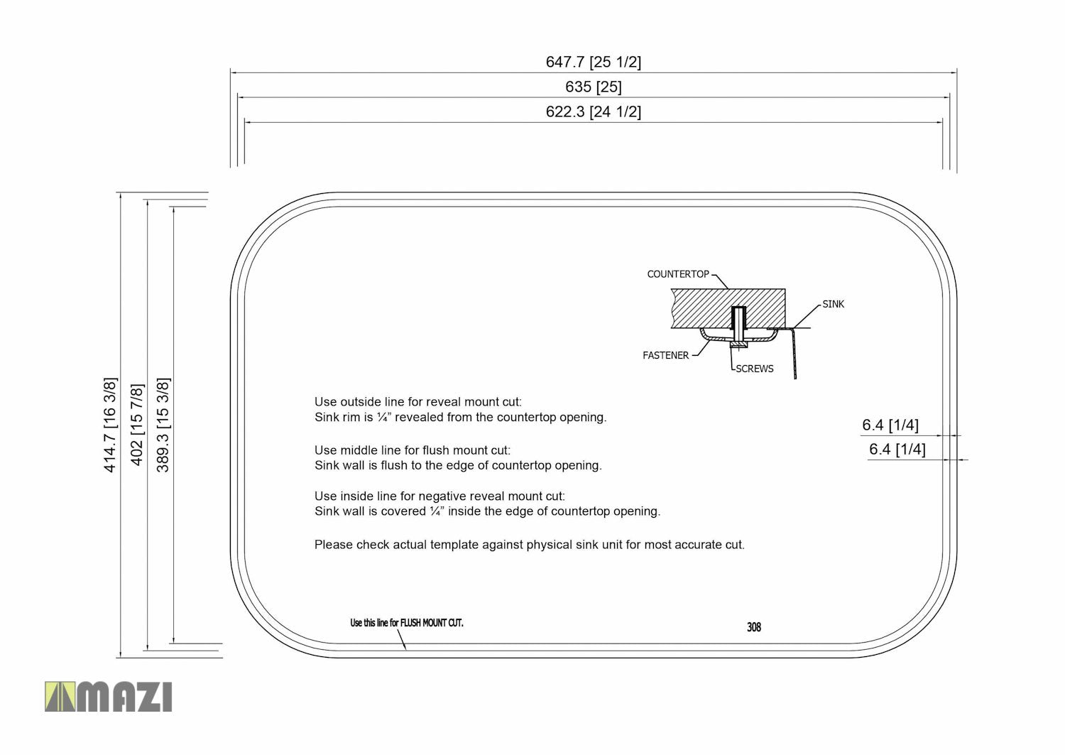 Premium 16 Gauge 304 Stainless Steel Kitchen Sink with Soundproof Padding - 33