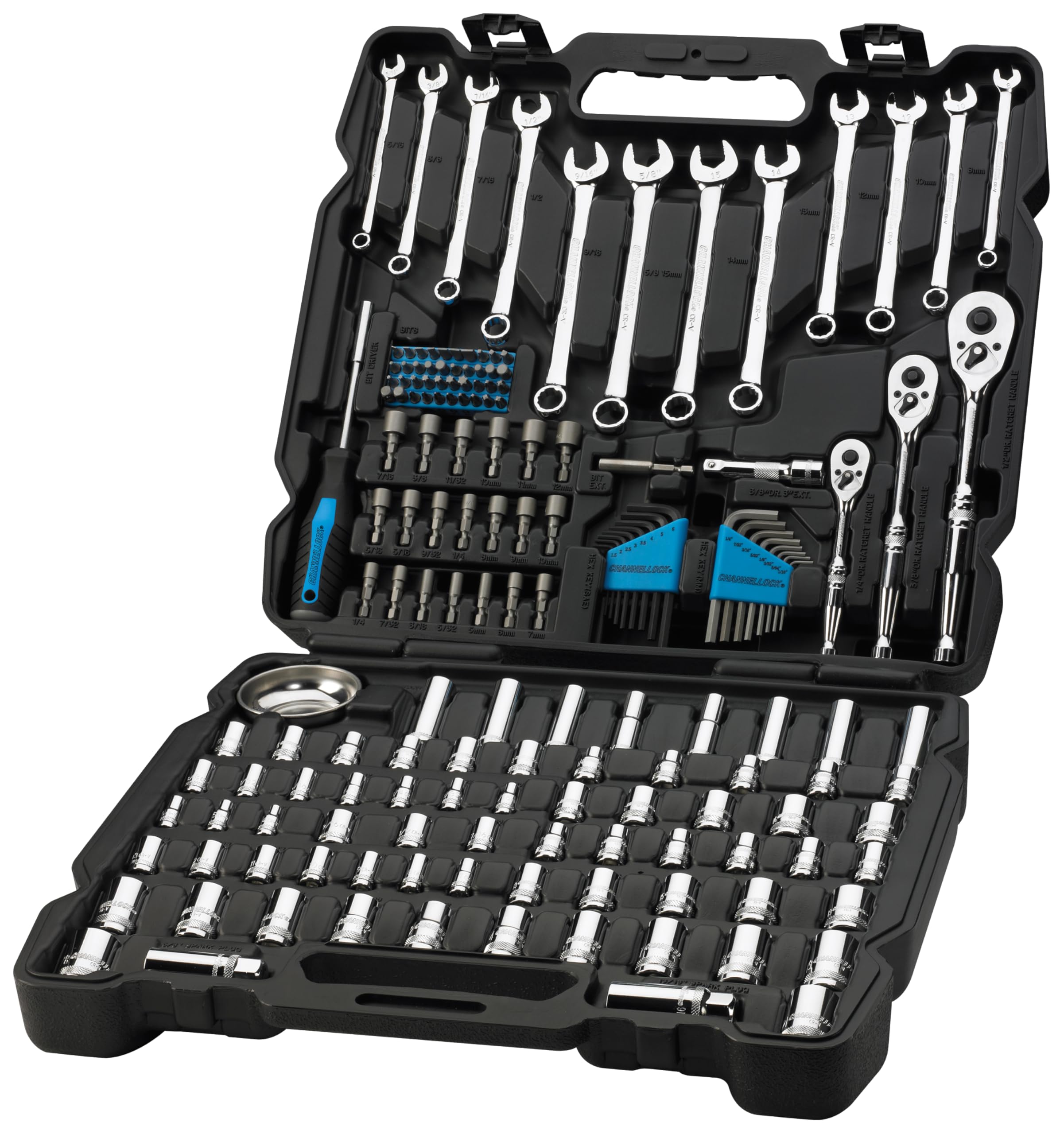 Channellock 171-Piece Professional Mechanics Tool Set (39053) - Complete Automotive & Home Repair Kit for DIY, Mechanics, and Handymen