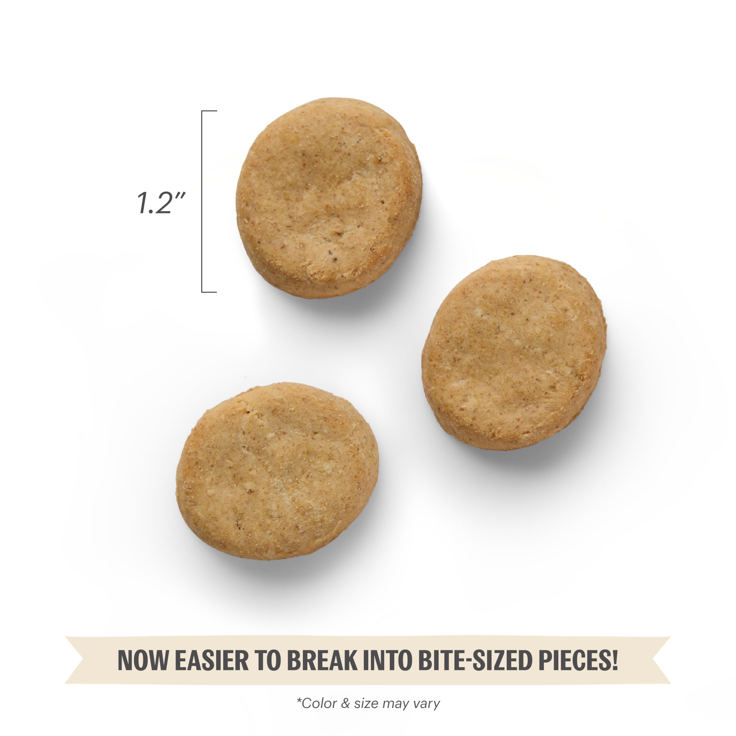 The Honest Kitchen Goat's Milk N' Cookies Dog Treats - Grain Free, Slow Baked with Pumpkin, 8 oz Bag - Healthy Snacks for Small & Medium Dogs - Perfect for Training Rewards and Digestive Health